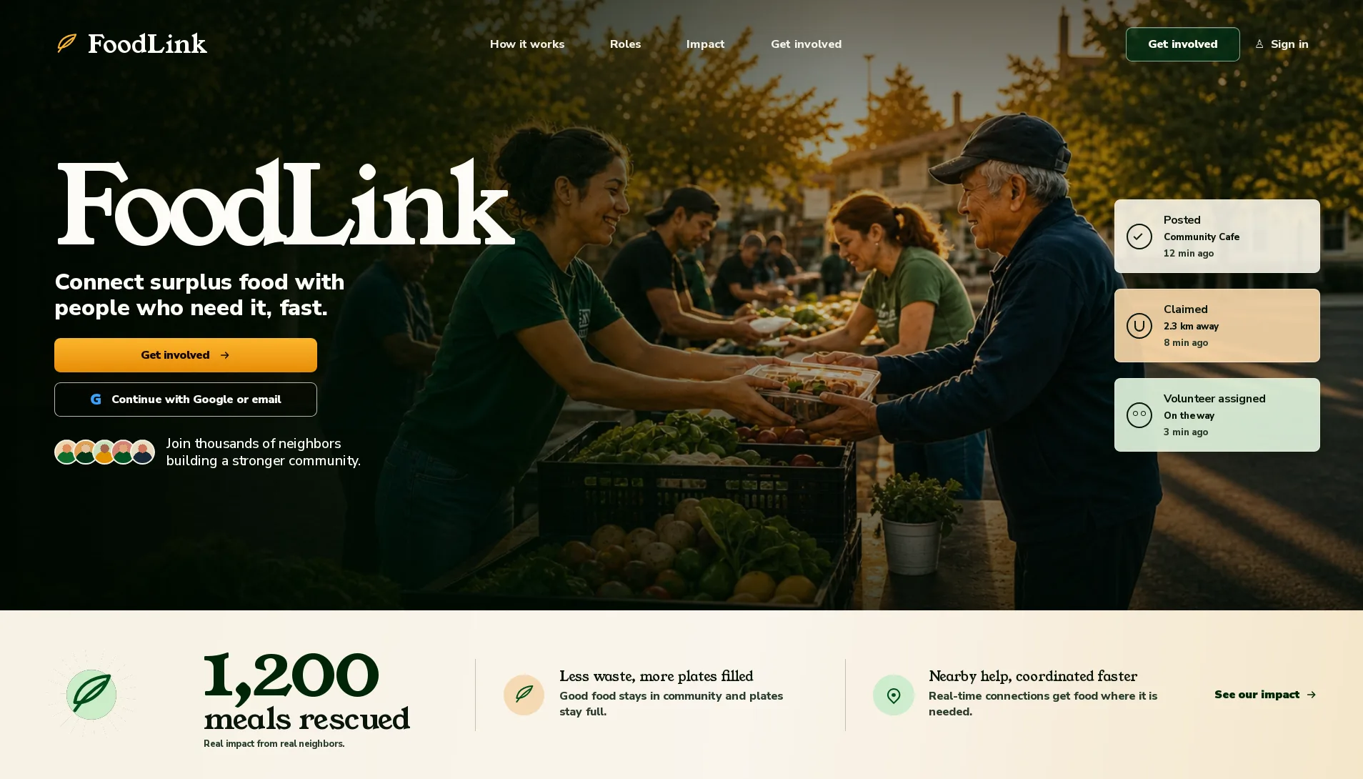 FoodLink project preview